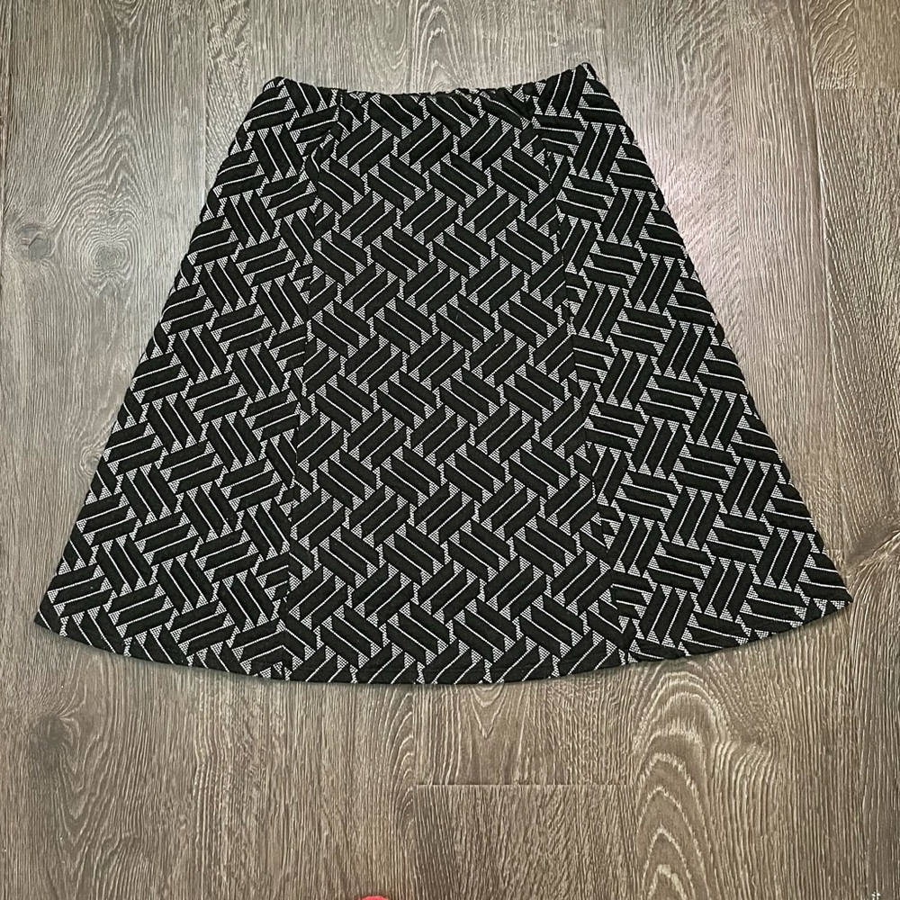 Geometric A-line skirt